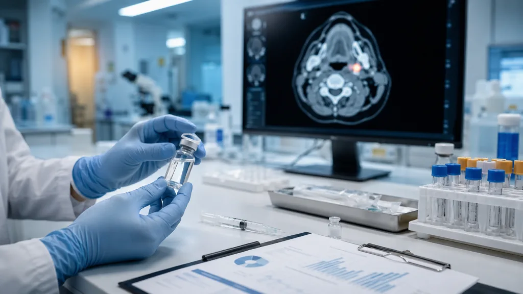 CEL-SCI’s 212-patient Multikine Phase 3 confirmatory study will test the investigational immunotherapy in biomarker-selected patients with newly diagnosed head and neck cancer. Representative image.