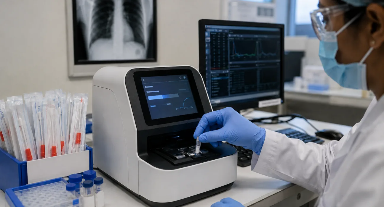 CoSara begins clinical studies in India to evaluate Co-Diagnostics’ rapid PCR-based tuberculosis test, as the partners target faster near point-of-care TB detection. Representative image.