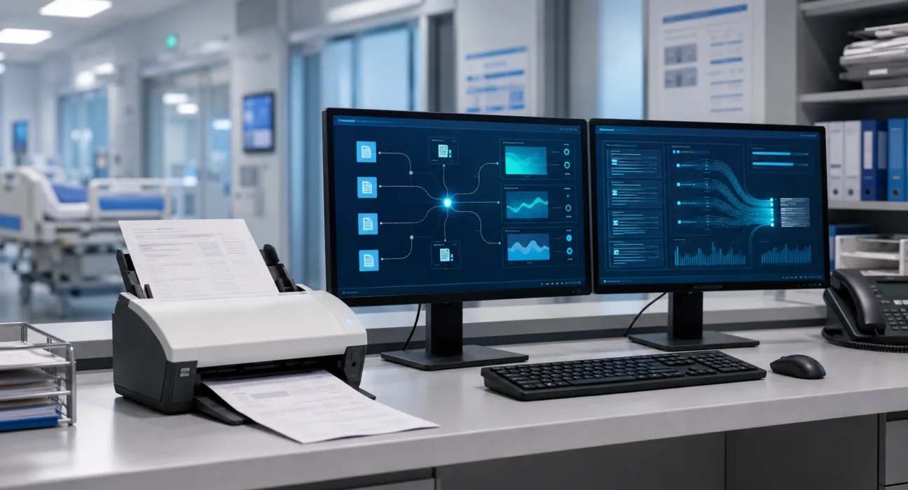 AI-driven healthcare interoperability could help Concord Technologies streamline hospital data exchange, automate document processing and improve patient workflows. Representative image.