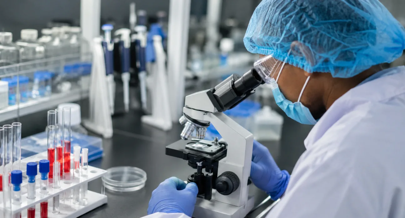 Laboratory research illustrates Decoy Therapeutics’ investigation of D-MAV antiviral candidates after reporting early in vitro activity against Ebola Zaire virus. Representative image.
