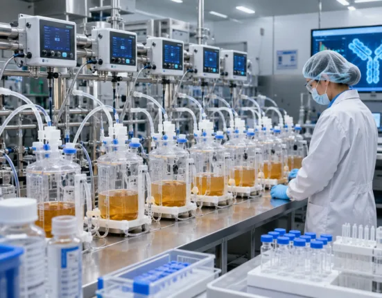 Evoworks Bio’s BARDA-backed VANGUARD project will evaluate whether modular cell-culture technology can enable faster, scalable production of critical antibody biologics. Representative image.