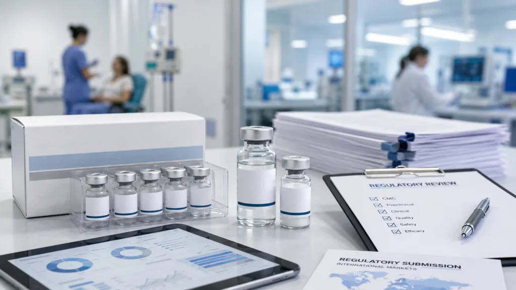 Fresenius Kabi’s PB016 vedolizumab biosimilar has entered FDA and EMA review, advancing a potential Entyvio competitor for ulcerative colitis and Crohn’s disease. Representative image.