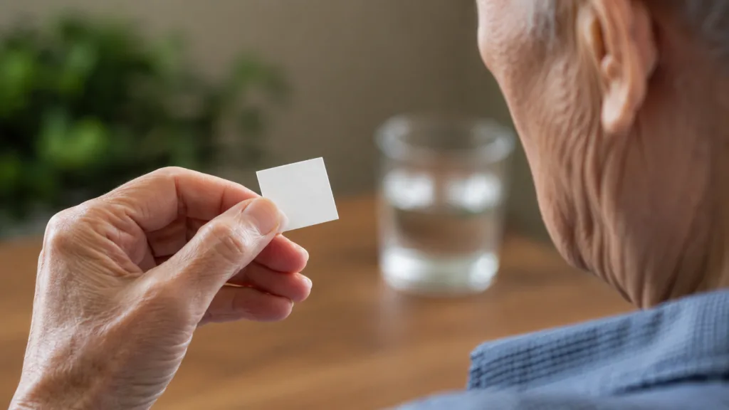 Galmed Pharmaceuticals is developing an oral dispersible film formulation of Aramchol for Parkinson’s disease, aiming to combine brain penetration with easier long-term dosing, although clinical efficacy in patients remains unproven. Representative image.