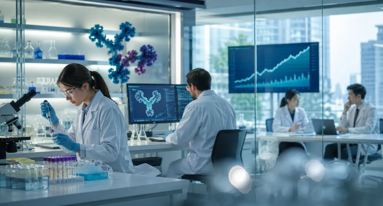 Harbour BioMed’s antibody discovery platforms and global biopharma partnerships are supporting revenue growth and a seventh consecutive profitable half-year, although the company’s full interim results will determine the durability of its earnings momentum. Representative image.