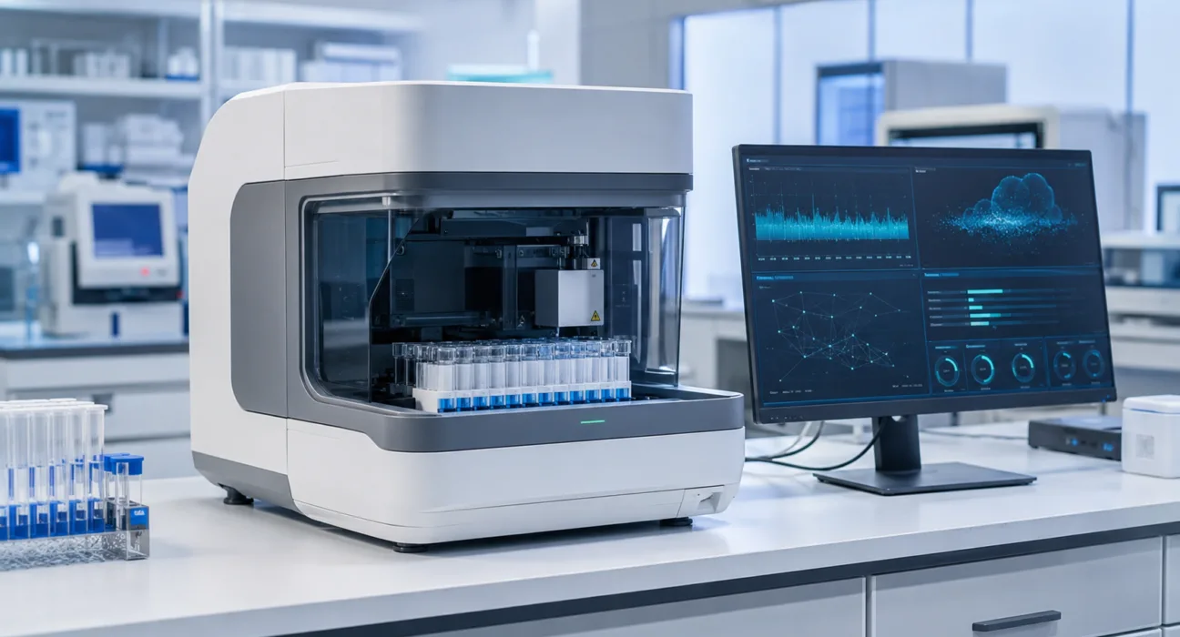 LRE Medical’s connected, AI-ready IVD instrument framework highlights the growing role of cloud connectivity, cybersecurity and remote lifecycle management in laboratory diagnostics. Representative image.