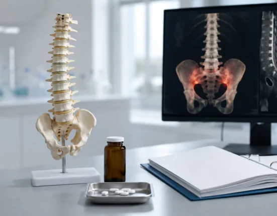 Lynk Pharmaceuticals completes patient enrollment in the Phase III zemprocitinib trial evaluating the oral JAK1 inhibitor for active ankylosing spondylitis. Representative image.