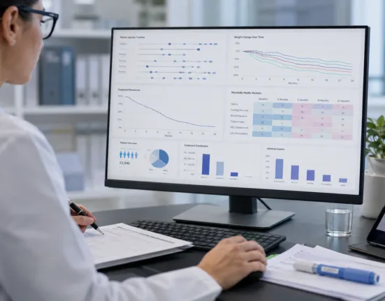 Novellia’s GLP-1 and Metabolic Health Registry aims to track weight outcomes, treatment persistence and coverage disruptions across complex patient journeys, addressing evidence gaps left by traditional healthcare datasets. Representative image.