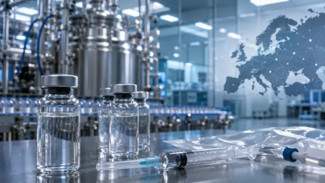 Representative image: Biopharmaceutical manufacturing facility illustrating Orion Corporation and Shilpa Medicare’s partnership to develop and supply a nivolumab biosimilar for the European oncology market.