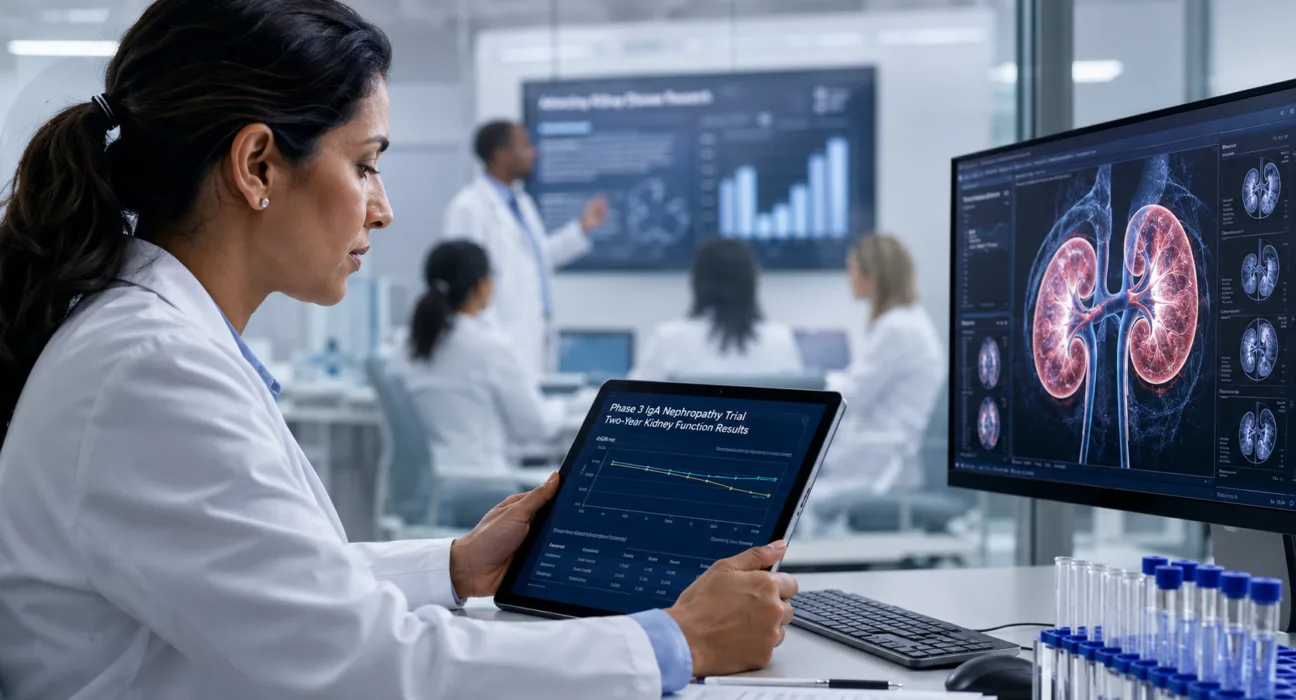 Otsuka’s VOYXACT Phase 3 VISIONARY trial is moving into a decisive stage as two-year eGFR results assess whether sibeprenlimab can preserve kidney function in adults with IgA nephropathy. Representative image.