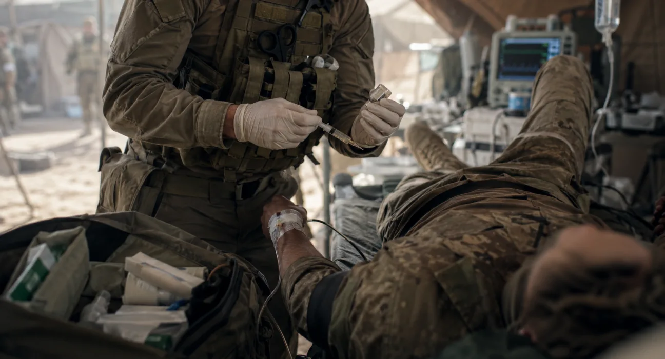 PVP Labs’ investigational Taphalgin pain therapy is being evaluated as a potential battlefield and military surgical-care option, with clinical evidence set for presentation at MHSRS 2026. Representative image.