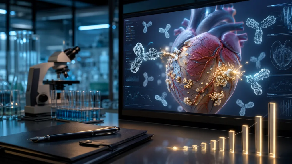 Neurimmune’s cliramitug royalty sale to Royalty Pharma for up to $425 million supports funding for its research pipeline as the ATTR-CM antibody advances through Phase 3 development. Representative image.