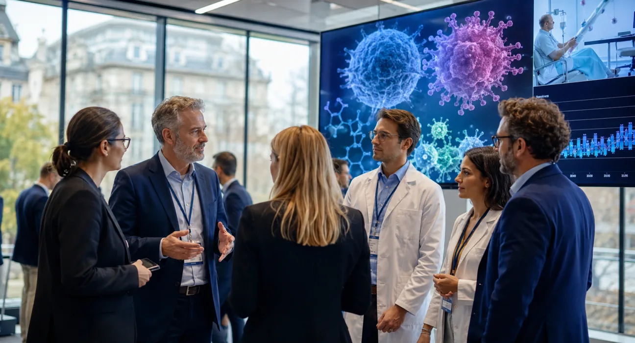 Biotechnology leaders and oncology researchers discuss next-generation cancer therapies as the Society for Immunotherapy of Cancer prepares its European immuno-oncology drug development summit in Lausanne. Representative image.