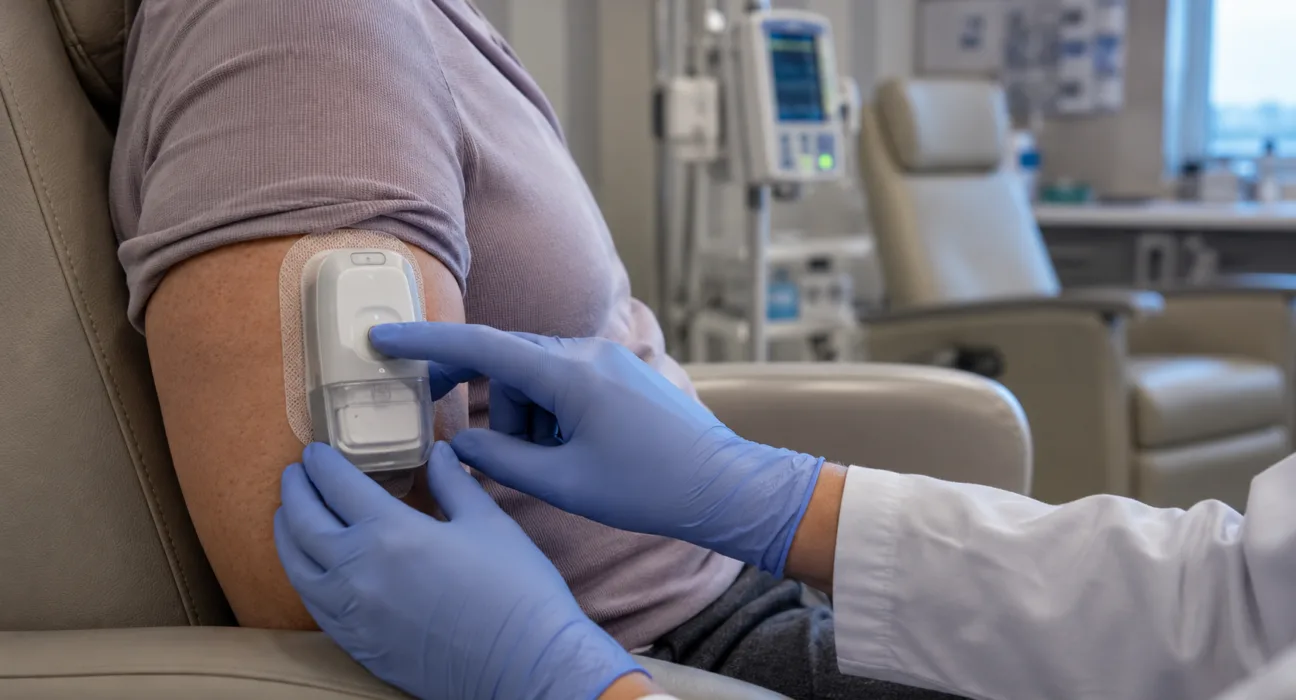 Sanofi’s Sarclisa Escena wins FDA approval for delivery through the CirCLIQ on-body injector, expanding wearable cancer treatment options for multiple myeloma. Representative image.