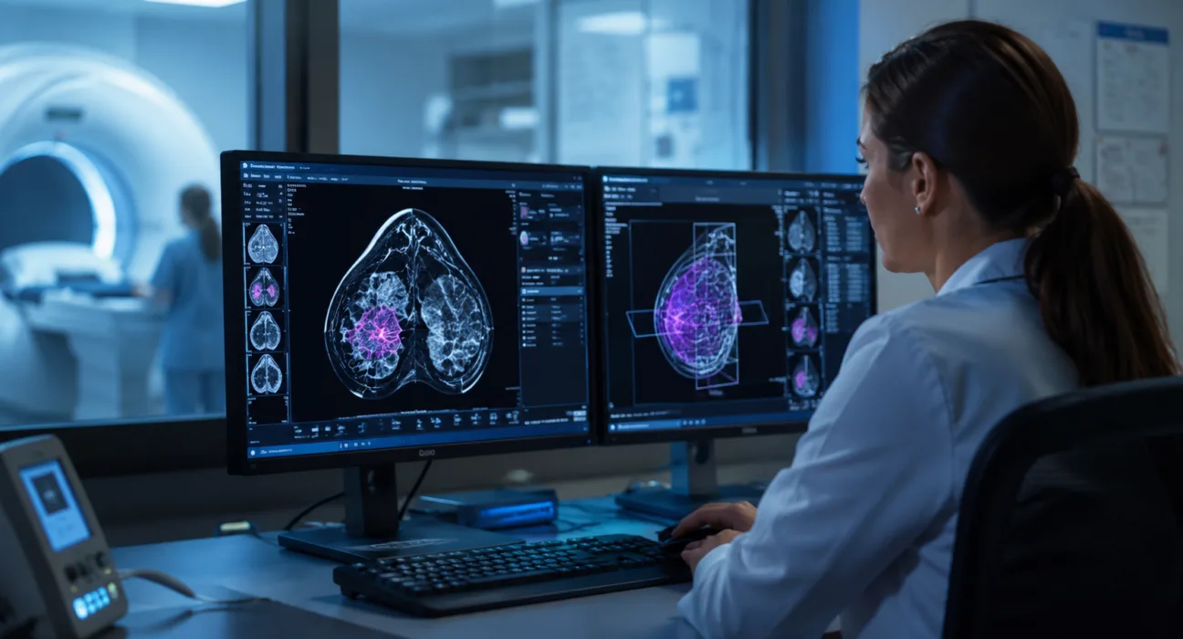 SimBioSys and Ferrum Health are expanding access to TumorSight Viz, an FDA-cleared AI platform designed to support breast cancer surgical planning using three-dimensional MRI visualisation. Representative image.