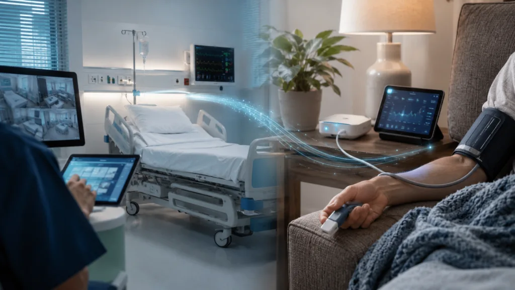 Nexus’s acquisition of Telemetrix RPM aims to connect virtual nursing, hospital discharge workflows and remote patient monitoring in a unified hospital-to-home care platform. Representative image.