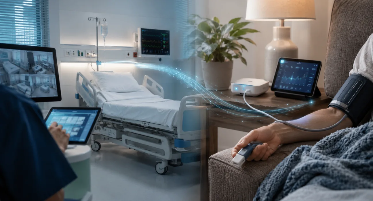 Nexus’s acquisition of Telemetrix RPM aims to connect virtual nursing, hospital discharge workflows and remote patient monitoring in a unified hospital-to-home care platform. Representative image.