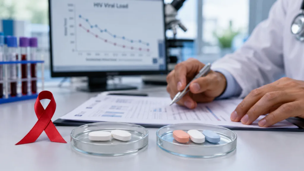 ViiV Healthcare’s two-drug Dovato regimen matched the three-drug Biktarvy regimen for viral suppression at Week 48 in the head-to-head VOGUE HIV study. Representative image.