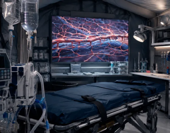 Vasomune Therapeutics is advancing Pegevongitide AV-001 as a potential vascular leak treatment for severe burns, shock, ARDS and combat-related injuries. Representative image.