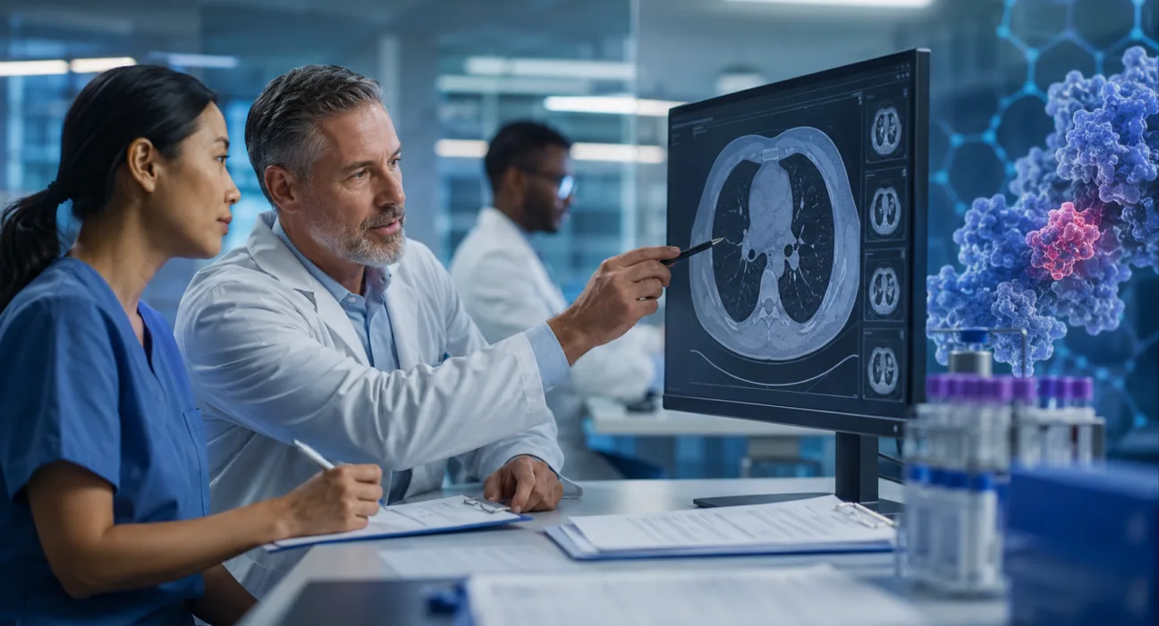Verastem Oncology advances its VS-7375 development programme as the TARGET-D 202 Phase 2 trial begins evaluating the investigational KRAS G12D inhibitor in previously treated advanced non-small cell lung cancer. Representative image.
