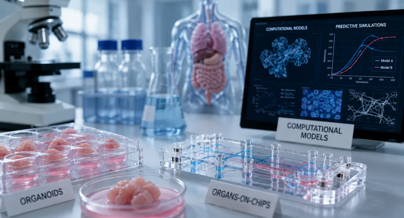 FDA is encouraging organoids, organs-on-chips and computational models as alternatives to some animal studies, but reproducibility, validation and the challenge of replicating whole-body biology still limit their ability to replace traditional preclinical testing one for one. Representative image.