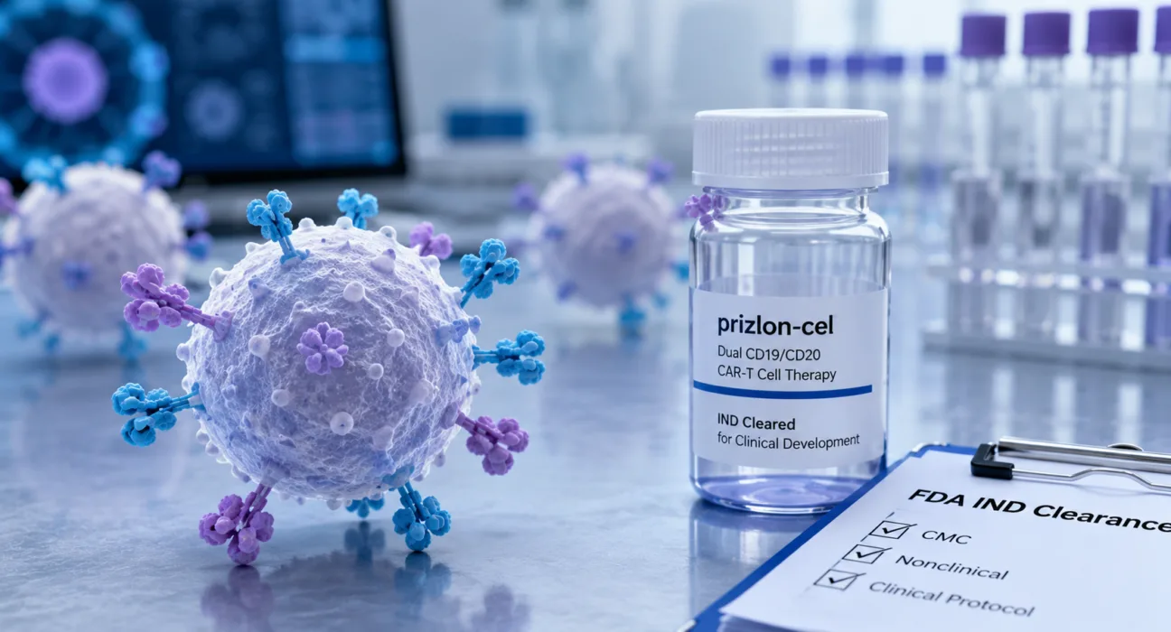 AbelZeta has regained global rights to dual CD19/CD20 CAR-T therapy prizlon-cel and secured FDA IND clearance, supported by early Chinese clinical data reporting a 91.5% response rate. Representative image.