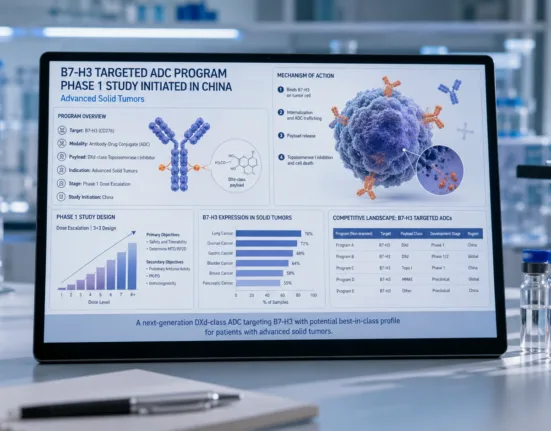 China has cleared Akeso’s AK157D1 for Phase 1 testing in advanced solid tumors, adding a DXd-class B7-H3 antibody-drug conjugate programme to an increasingly competitive oncology target already attracting late-stage ADC development. Representative image.