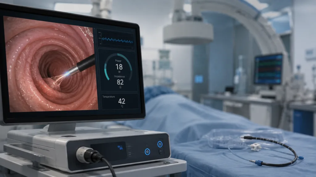 Aqua Medical’s RESTORE-1 IDE study is evaluating whether radiofrequency vapor ablation of proximal intestinal mucosa can improve HbA1c, with the second US patient now treated in the 20-participant trial. Representative image.