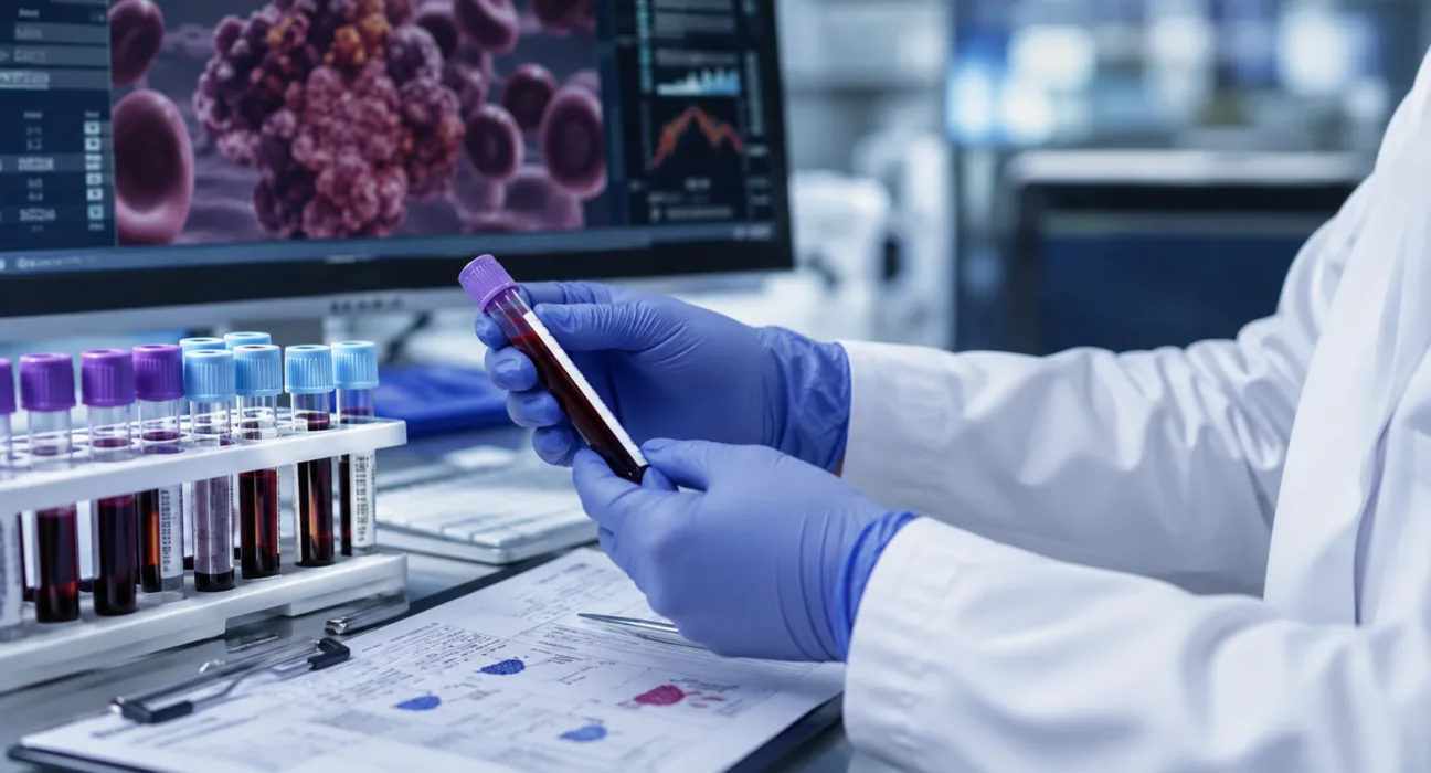 Representative image: Laboratory blood analysis illustrating Cadrenal Therapeutics’ CAD-1005 program as the company gains FDA alignment for a Phase 3 trial targeting thromboembolic complications in heparin-induced thrombocytopenia.