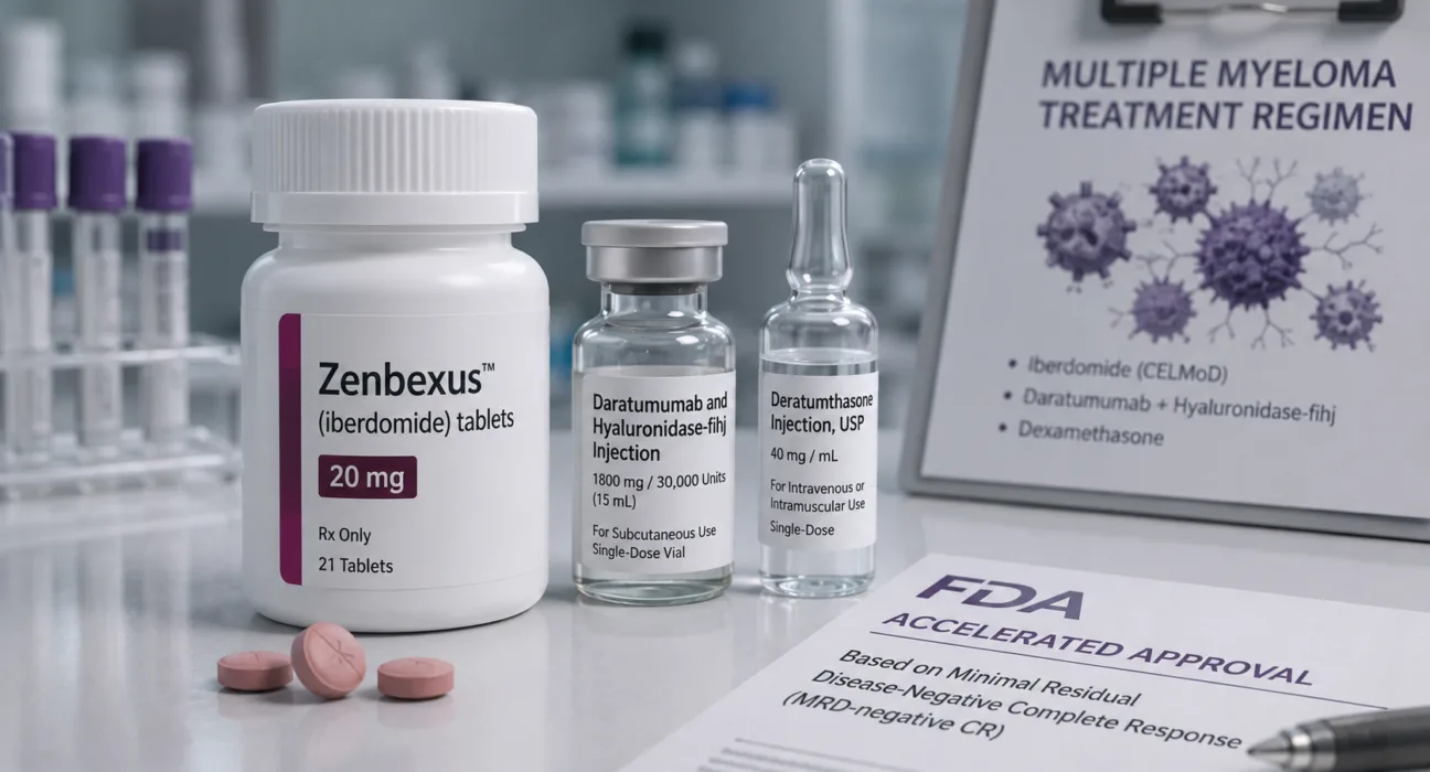 Bristol Myers Squibb’s Zenbexus has received accelerated U.S. Food and Drug Administration approval for previously treated multiple myeloma, making iberdomide the first CELMoD therapy to reach the U.S. market. Representative image.