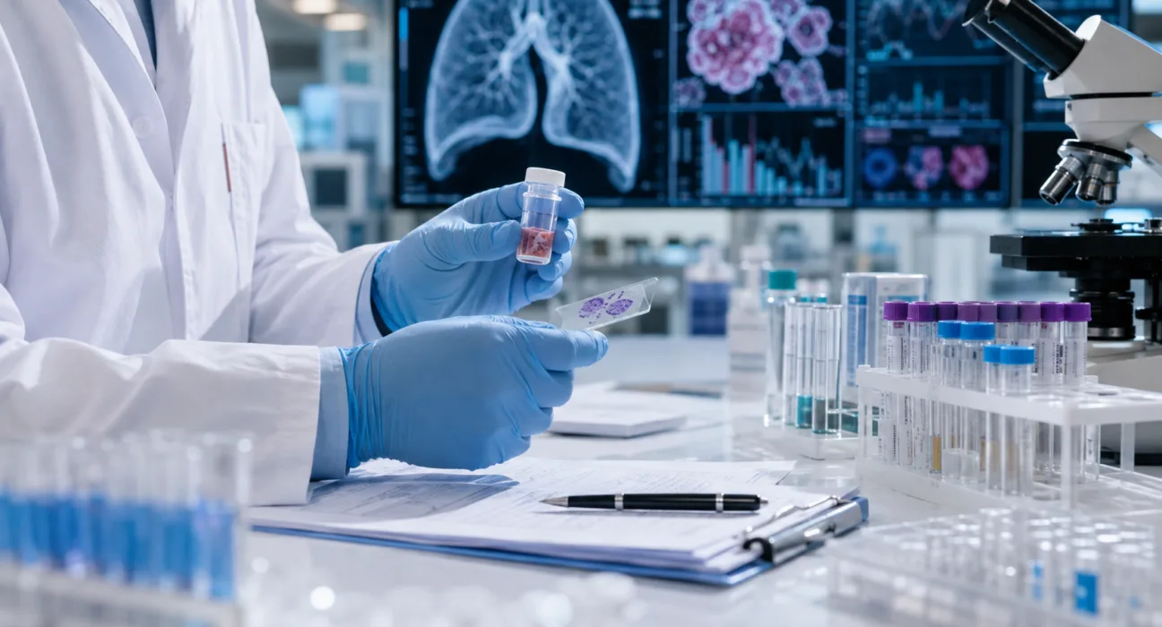 A representative image illustrating Acrivon Therapeutics’ ACR-2316 cancer research as the dual WEE1-PKMYT1 inhibitor enters randomized dose expansion following early activity in hard-to-treat lung cancers.