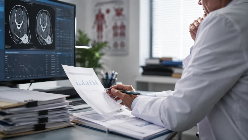 Capricor Therapeutics faces a pivotal FDA decision on deramiocel for Duchenne muscular dystrophy cardiomyopathy, with regulators weighing disputed cardiac efficacy evidence against supportive upper-limb results. Representative image.