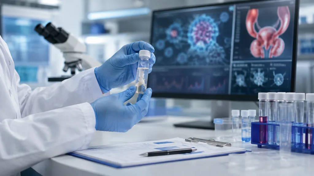 A representative image illustrating BriaCell Therapeutics’ Bria-PROS+ research as the off-the-shelf cellular immunotherapy enters its first FDA-cleared Phase 1/2a clinical study in prostate cancer.
