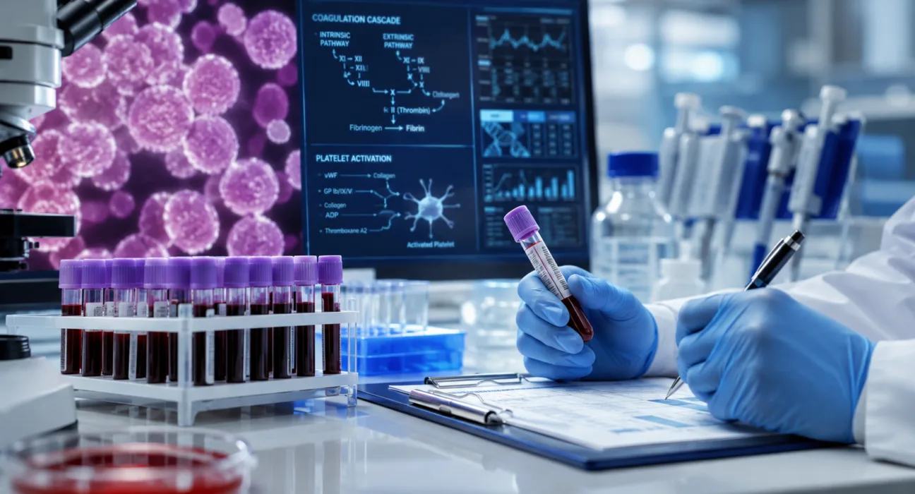 A representative image illustrating Hemab Therapeutics’ sutacimig research as the once-weekly therapy moves toward a pivotal Phase 3 trial after sustained reductions in bleeding among patients with Glanzmann thrombasthenia.