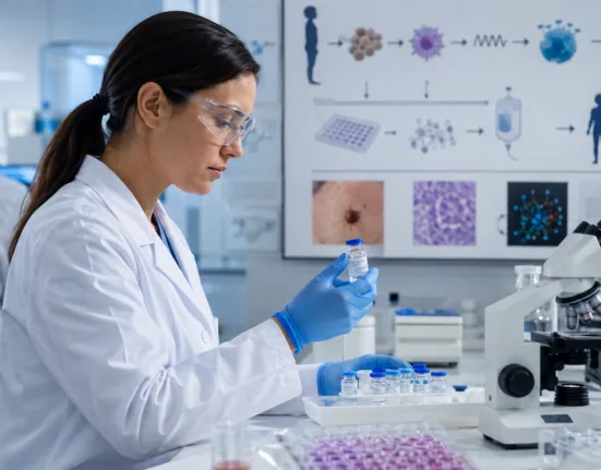 NTx Bio’s RNA manufacturing technology supports Baylor College of Medicine’s production workflow for Diakonos Oncology’s DOC1021 personalized cancer vaccine in a Phase 1/2 refractory melanoma trial, highlighting the manufacturing challenge behind patient-specific cancer immunotherapies. Representative image.