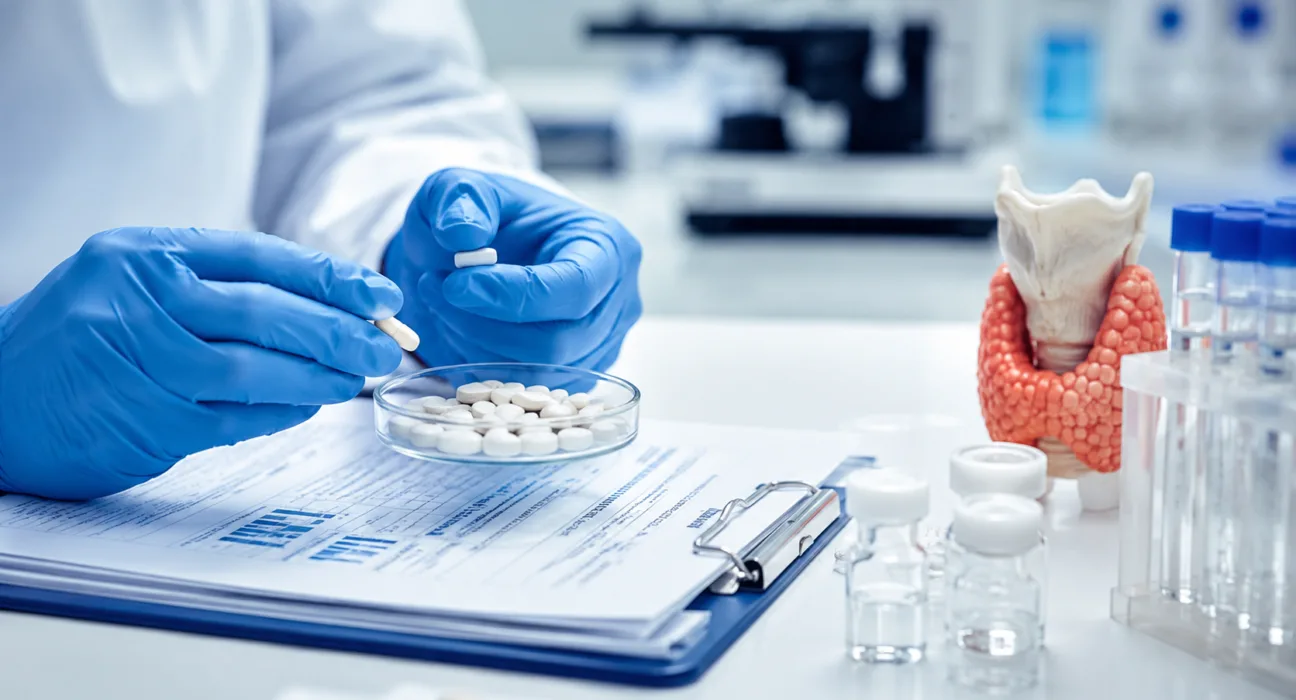 A representative image illustrating Septerna Inc.’s SEP-479 research as the investigational oral PTH1R agonist shows a three-to-four-day half-life in Phase 1, supporting once-daily dosing for hypoparathyroidism.