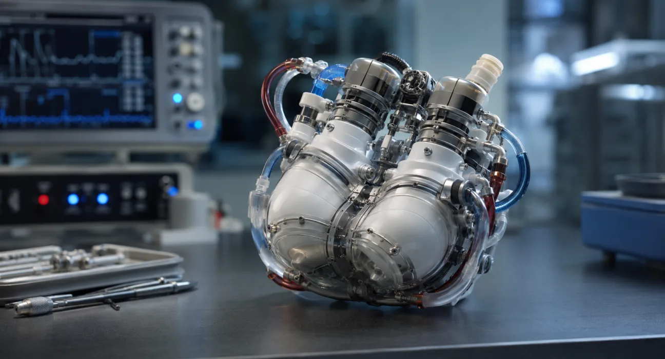 Picard Medical unveils the Emperor Total Artificial Heart architecture, an electromechanical system designed to advance SynCardia technology beyond external pneumatic support. Representative image.
