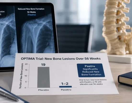 FDA approval gives adults with fibrodysplasia ossificans progressiva another treatment option after the OPTIMA study recorded just one to two new bone lesions with Pasatru versus 19 with placebo over 56 weeks. Representative image.