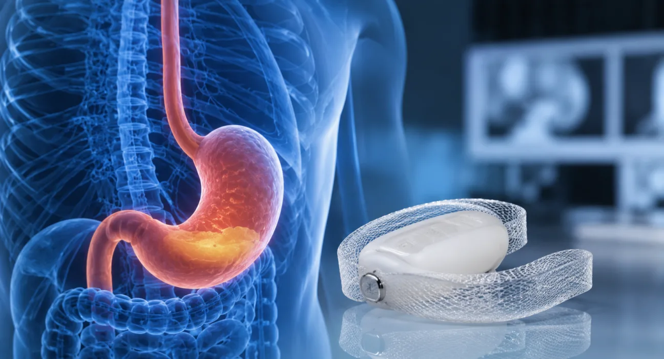 FDA Premarket Approval gives Implantica a US commercialization pathway for RefluxStop, a gastroesophageal reflux disease implant backed by long-term clinical evidence and designed to avoid encircling the esophagus. Representative image.