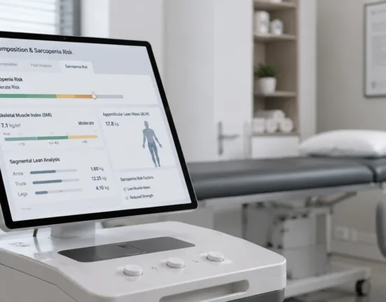 ImpediMed’s FDA-cleared SOZO platform now adds sarcopenia risk assessment to its existing fluid and body-composition capabilities, potentially expanding clinical monitoring of muscle loss and related health risks. Representative image.
