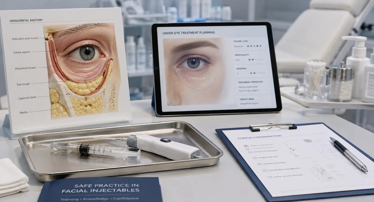 FDA’s PMA supplement expands RHA Redensity Eye into infraorbital volume correction, supported by safety data from 233 patients and mandatory device-specific injector training for the under-eye treatment. Representative image.