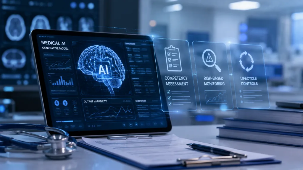 FDA is exploring competency assessment, risk-based monitoring and new lifecycle controls for generative AI medical devices, addressing a regulatory challenge created by outputs that can change with prompts, clinical context and evolving software. Representative image.