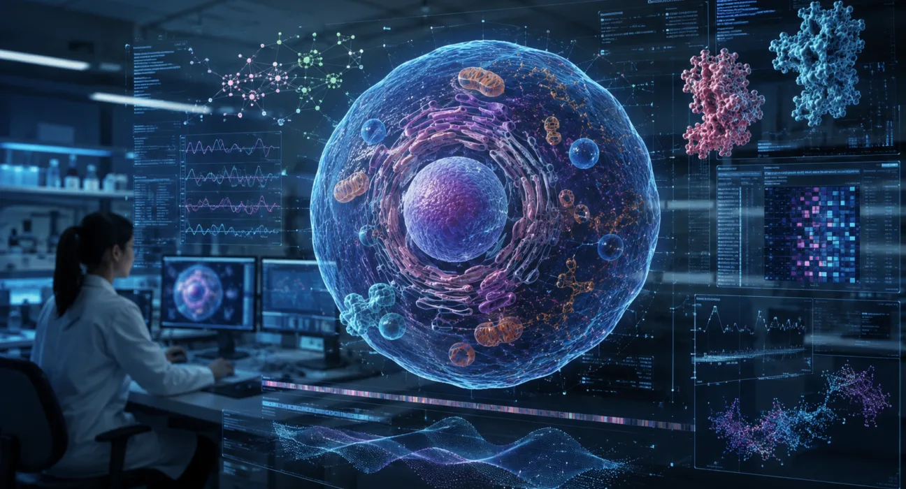 GenBio AI’s human cell world model aims to bring genomics, proteins, cellular morphology and AI-driven simulation into a single virtual biology framework, potentially helping researchers test drug and genetic interventions before moving promising hypotheses into the wet lab. Representative image.