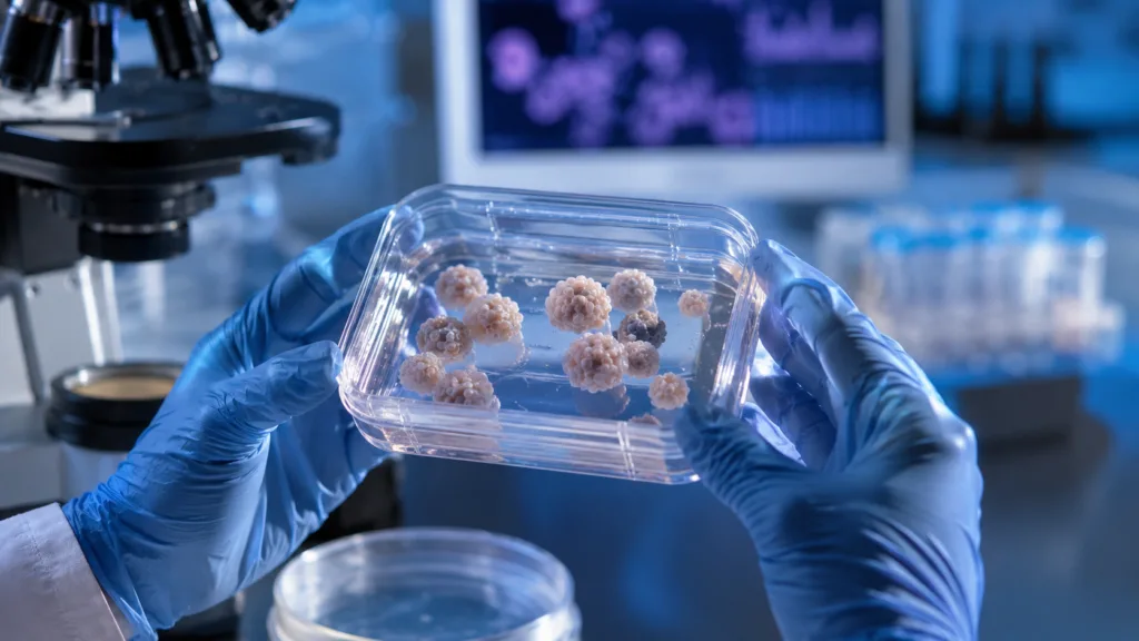 Patient-derived pancreatic islet organoids and multi-omics research illustrate Greenstone Biosciences’ Breakthrough T1D-backed effort to study beta-cell vulnerability in type 1 diabetes. Representative image.