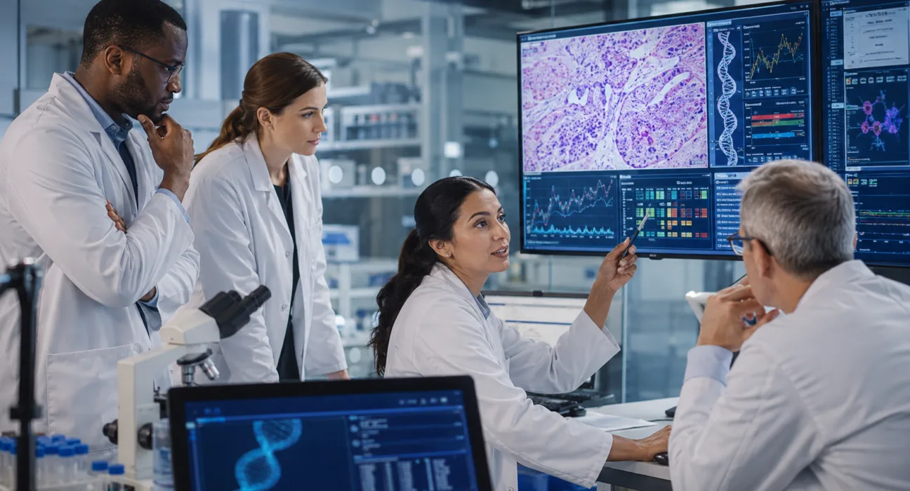 HanchorBio’s collaboration with Taiwan Cancer Moonshot researchers aims to combine multi-omics cancer data with biomarker-driven precision oncology and immunotherapy development, including research relevant to its HCB101 pipeline. Representative image.