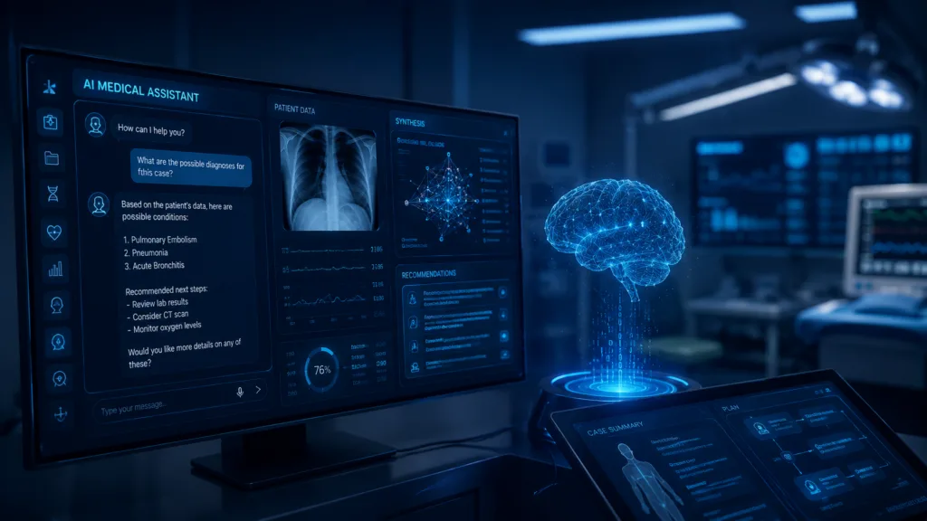 Generative artificial intelligence is reshaping medical software by moving beyond fixed predictions toward conversational clinical support, data synthesis and increasingly autonomous decision-making, raising new questions over how the FDA should evaluate AI-powered medical devices. Representative image.