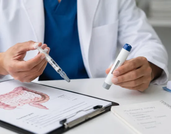 Representative image: Injectable inflammatory bowel disease treatment devices illustrate Alvotech’s AVT80 program as the FDA reviews its proposed interchangeable subcutaneous Entyvio biosimilar for ulcerative colitis and Crohn’s disease.