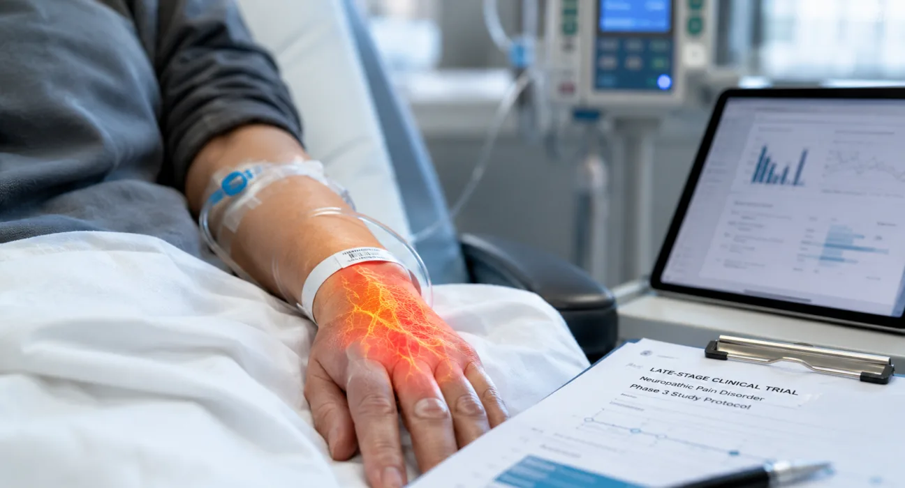 A representative image illustrating Ambros Therapeutics’ neridronate CRPS-1 program as its merger with Werewolf Therapeutics and $150 million financing support the pivotal CRPS-RISE Phase 3 trial and planned FDA filing.