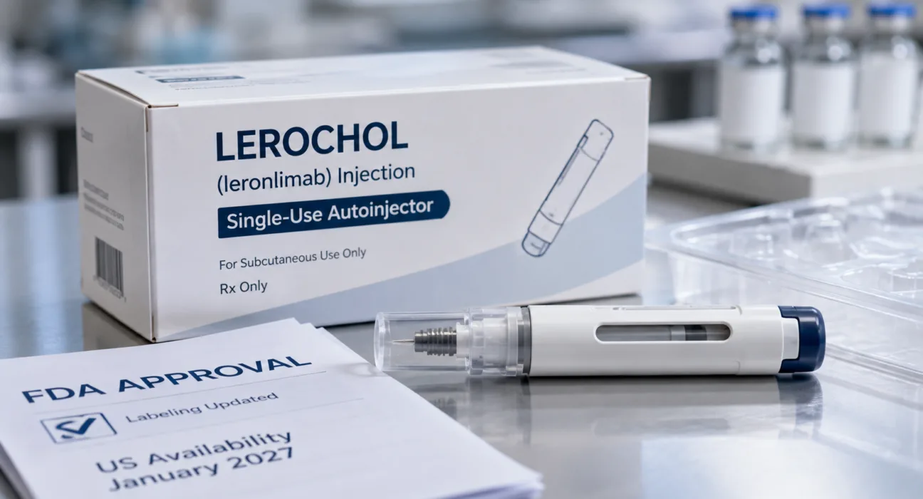 FDA approval of a single-use LEROCHOL autoinjector and revised labeling gives LIB Therapeutics a clearer US commercialization pathway, with product availability planned by January 2027. Representative image.