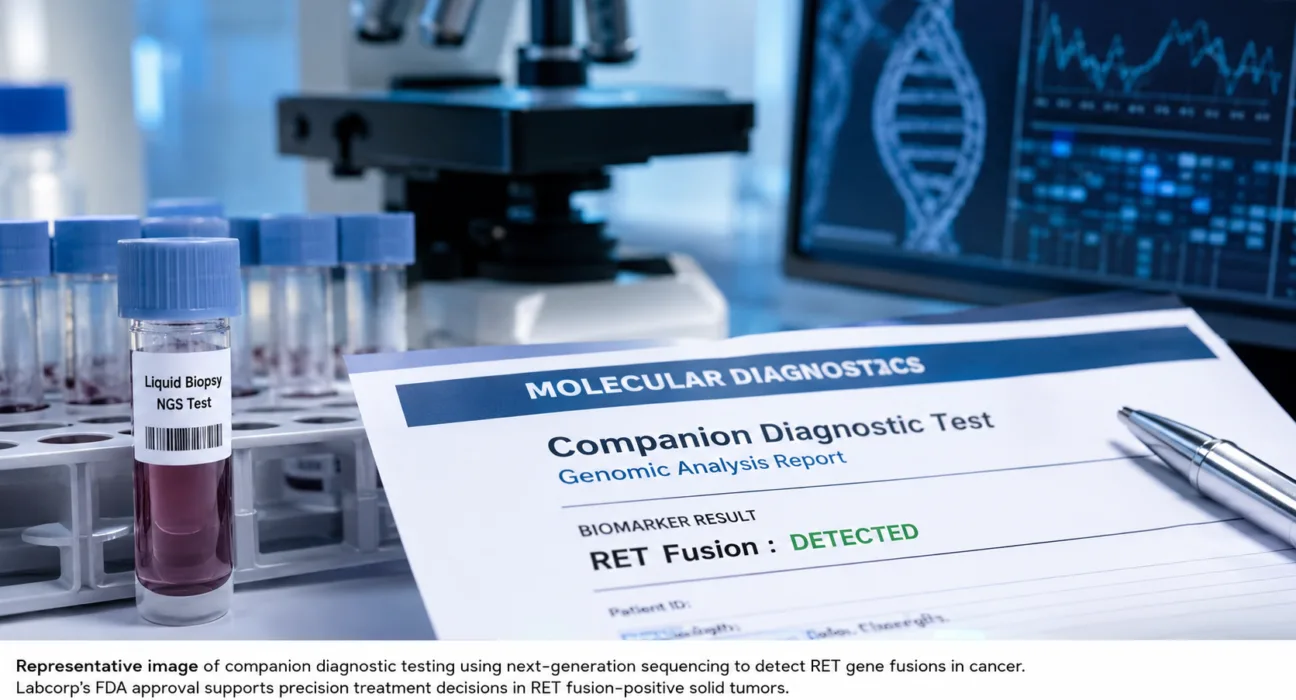 Labcorp’s FDA-approved PGDx elio tissue complete CDx adds BRAF V600E and V600K melanoma treatment selection to an in-house genomic testing platform, putting hospital adoption of distributed precision oncology in focus. Representative image.
