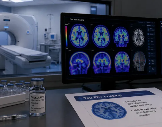 Lantheus has secured U.S. Food and Drug Administration approval for Tauklarify, a fluorine-18 tau PET imaging agent designed to help identify tau neurofibrillary tangle pathology in adults being evaluated for Alzheimer’s disease. Representative image.